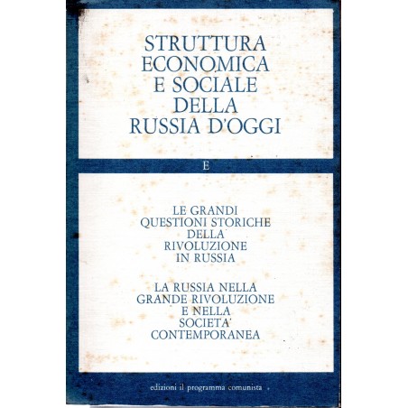 Struttura economica e sociale della Russia d'oggi
