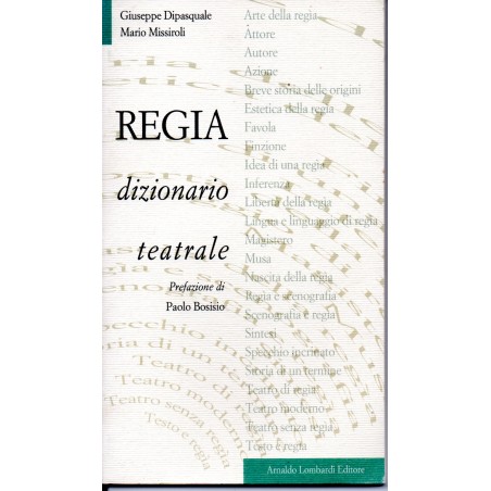 Regia - dizionario teatrale