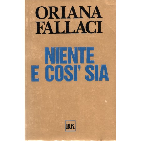 Niente e così sia