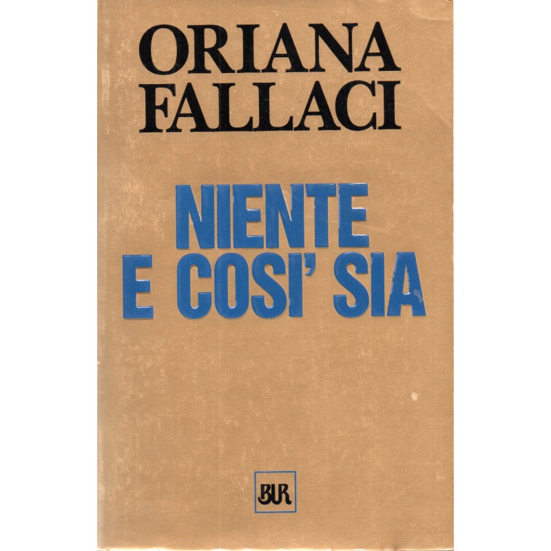 Niente e così sia