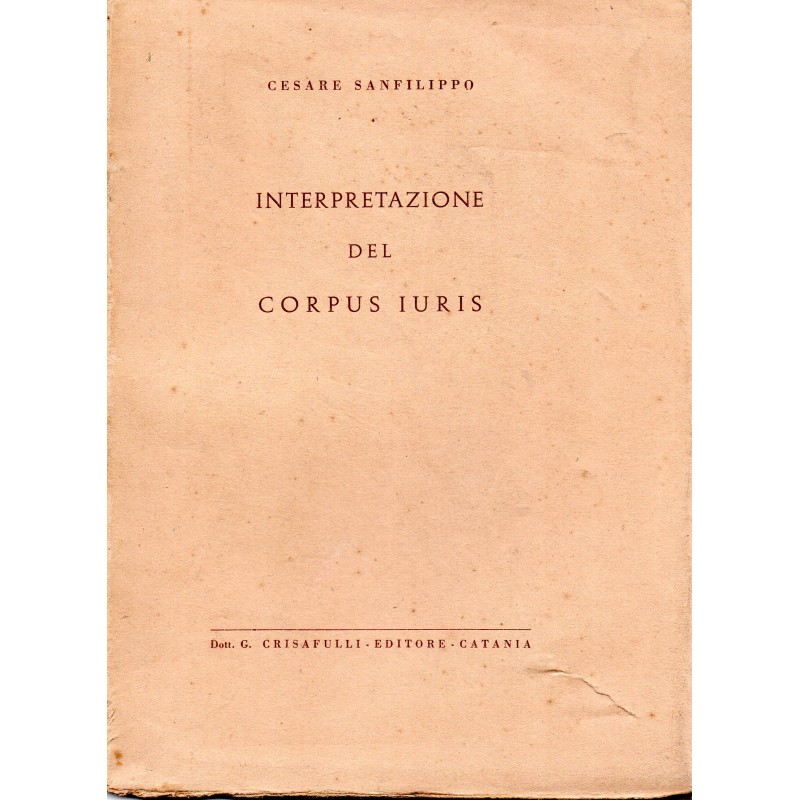 Interpretazione del corpus iuris