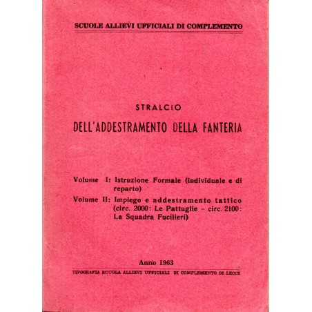 Stralcio dell'addestramento della fanteria