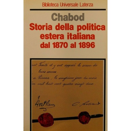 Storia della politica estera italiana dal 1870 al 1896