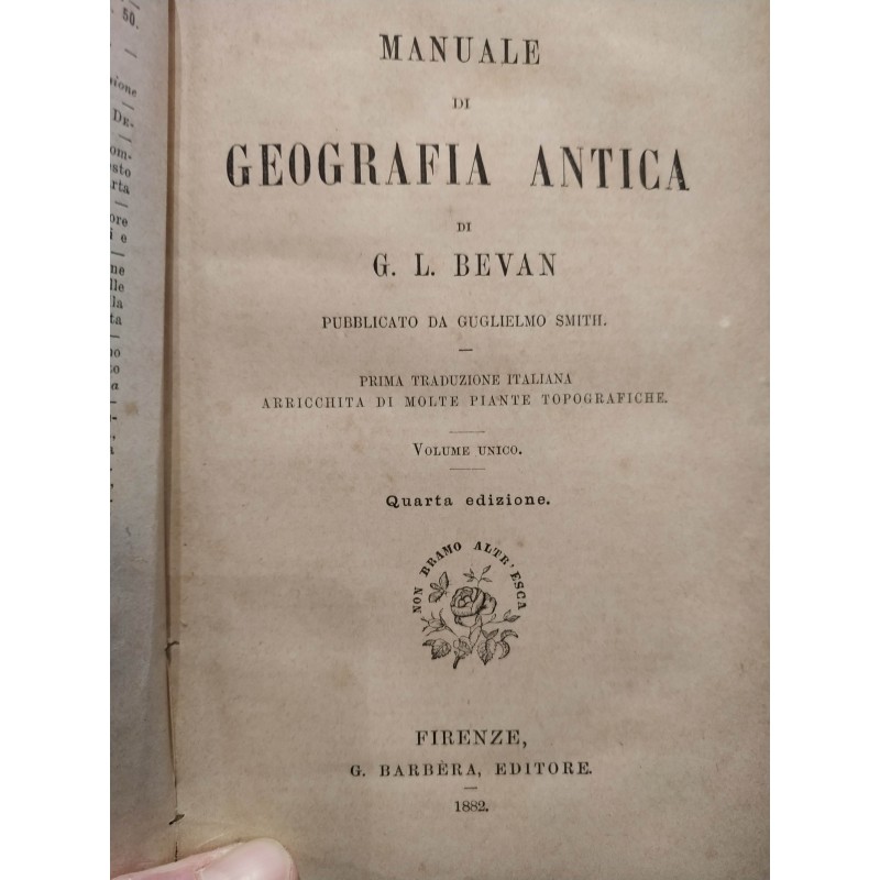 Manuale di geografia antica