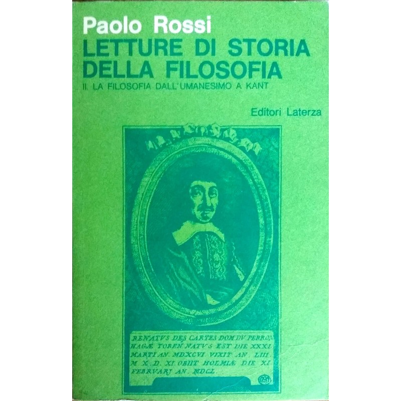 Letture di storia di filosofia II. Dall'Umanesimo a Kant