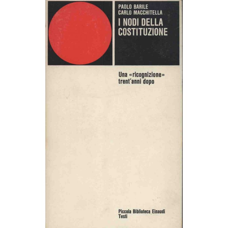 I nodi della Costituzione