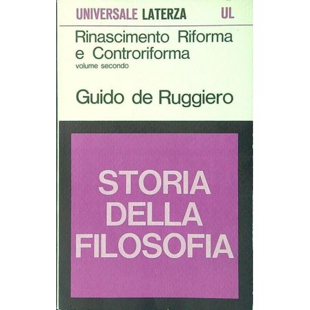 Rinascimento riforma e controriforma - volume secondo