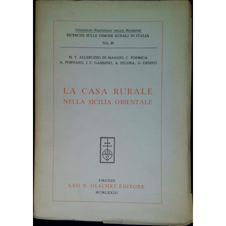 La casa rurale nella Sicilia orientale