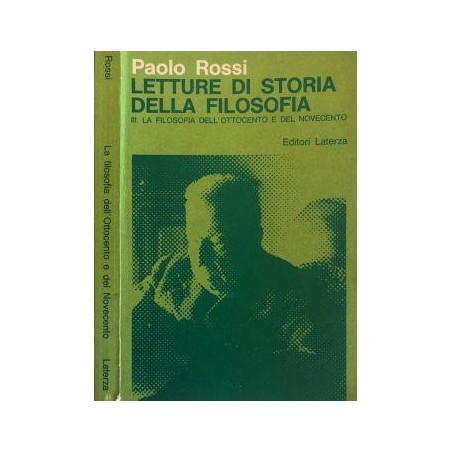 Letture di storia della filosofia. La filosofia dell'ottocento e del novecento