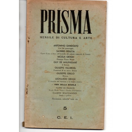 Prisma. Mensile di cultura e arte. N. 5