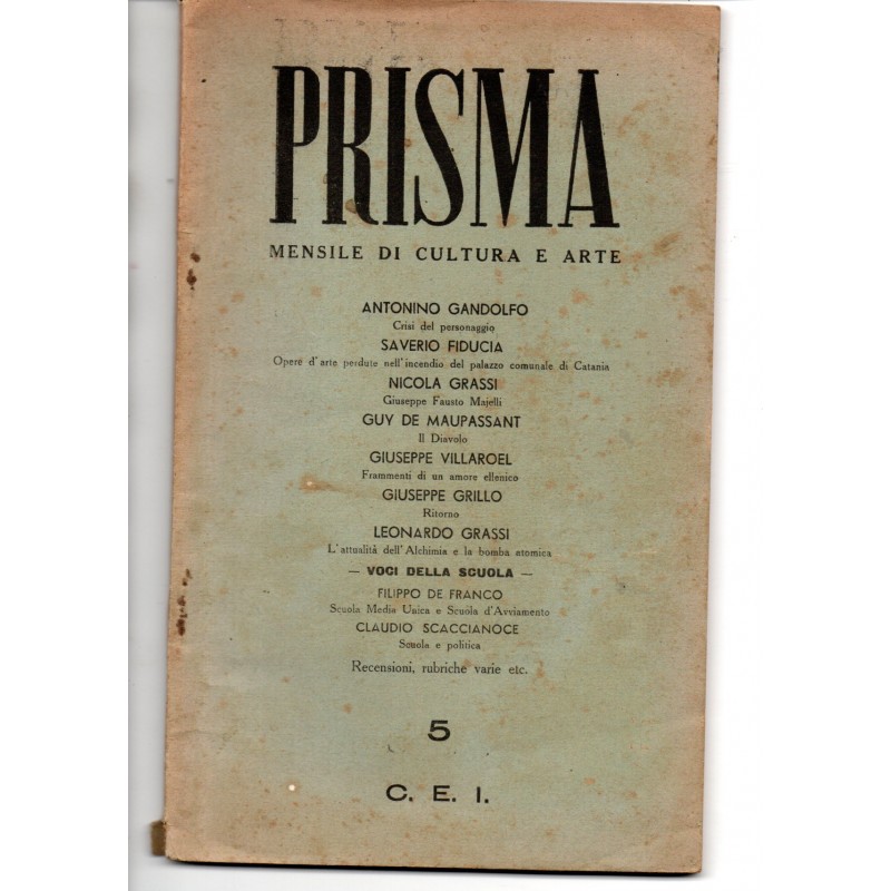 Prisma. Mensile di cultura e arte. N. 5