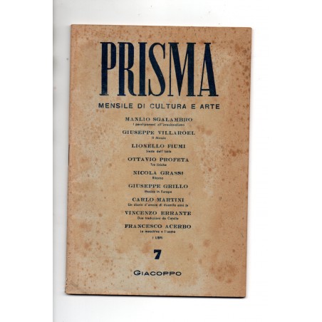 Prisma. Mensile di cultura e arte. N. 7