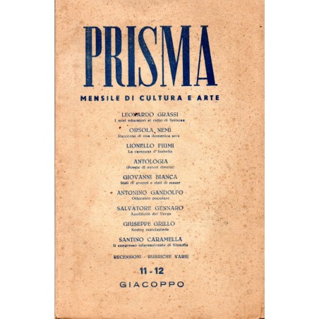 Prisma. Mensile di cultura e arte n. 11-12