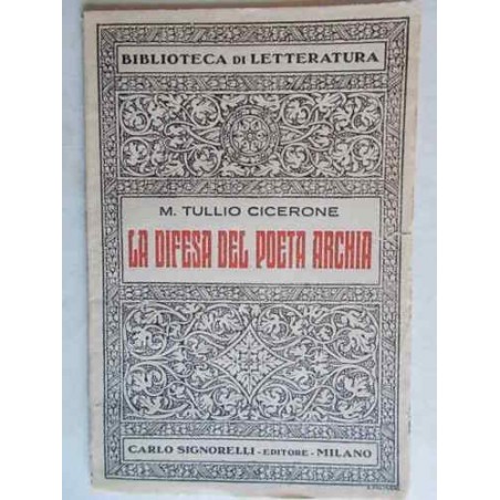La difesa del poeta Archia