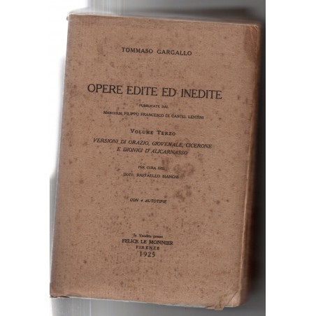 Opere edite ed inedite volume terzo