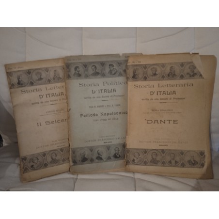 Storia letteraria d'Italia fasc. 57-101-102 - Storia politica d'Italia fasc. 173-174