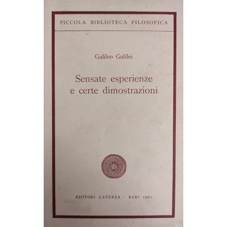 Sesate esperienze e certe dimostrazioni
