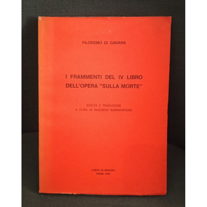I frammenti del IV libro dell'opera "sulla morte"