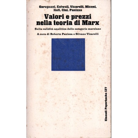 Valori e prezzi nella teoria di Marx