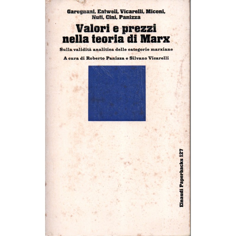 Valori e prezzi nella teoria di Marx