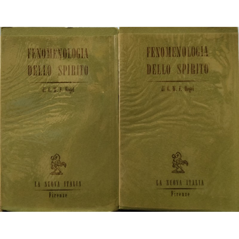 Fenomenologia dello spirito vol. 1 e vol. 2