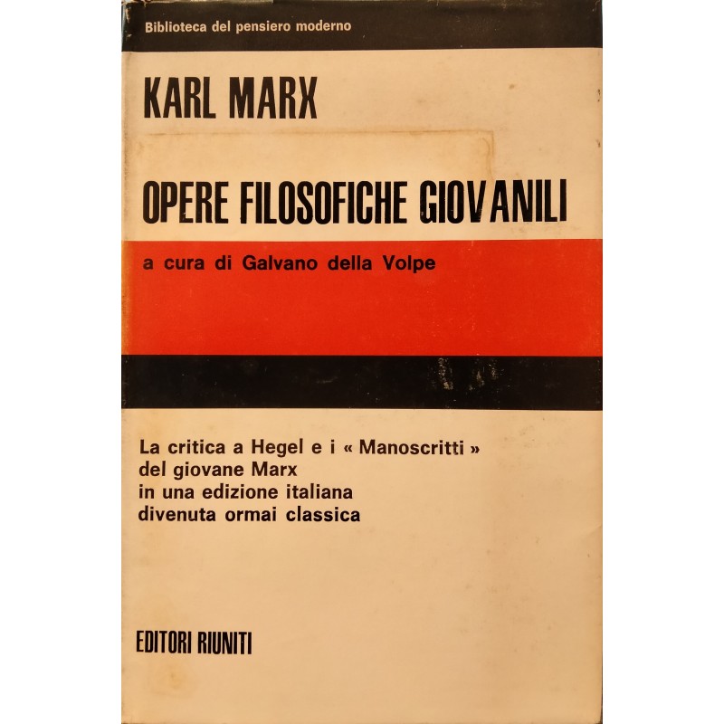 Opere filosofiche giovanili