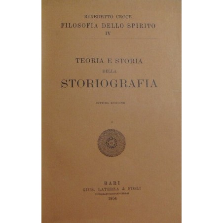 Teoria e storia della storiografia