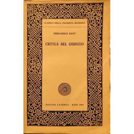 Critica del giudizio