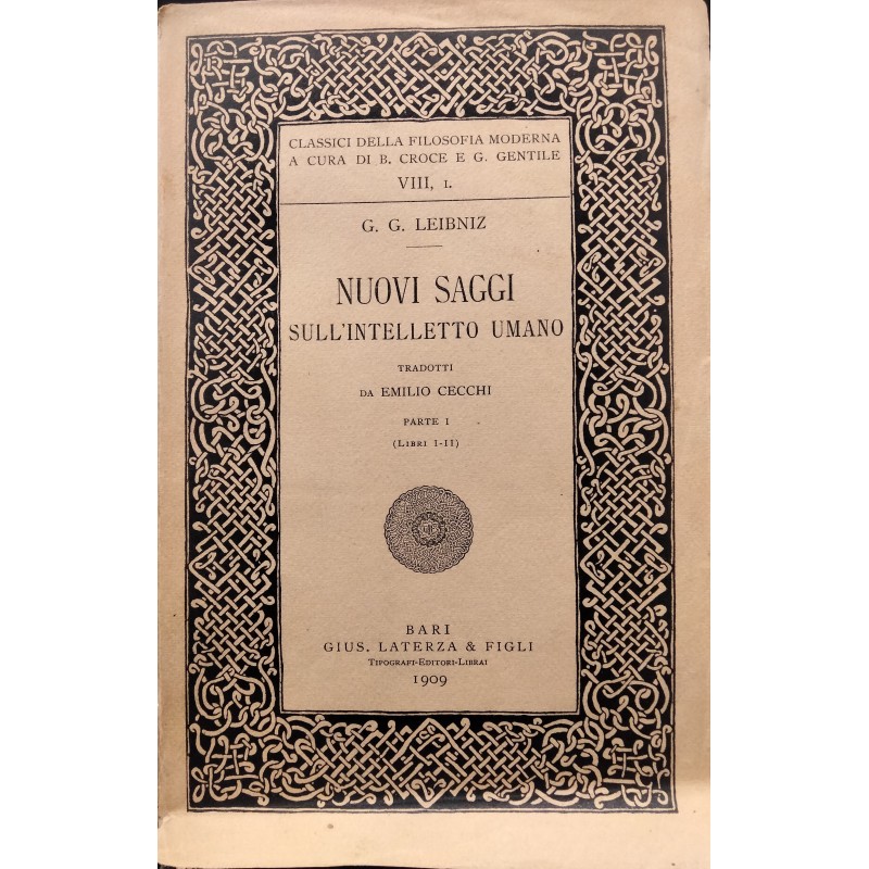 Nuovi saggi sull'intelletto umano. Parte I (Libri I-II)