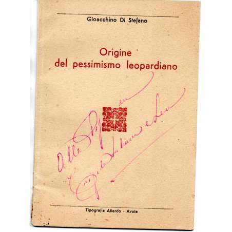 Origine del pessimismo leopardiano