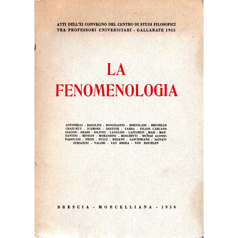 La fenomenologia