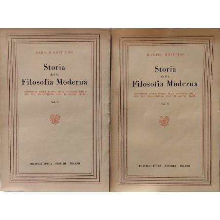 Storia della filosofia moderna (Vol. 1 e Vol. 2)