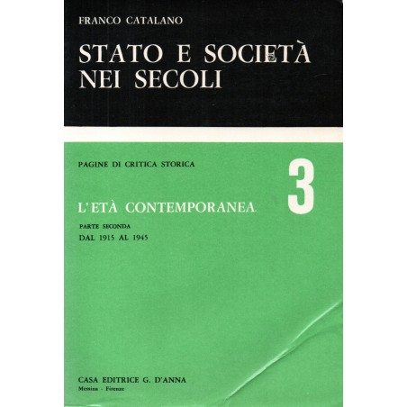 Stato e società nei secoli 3 - l'età contemporanea parte seconda