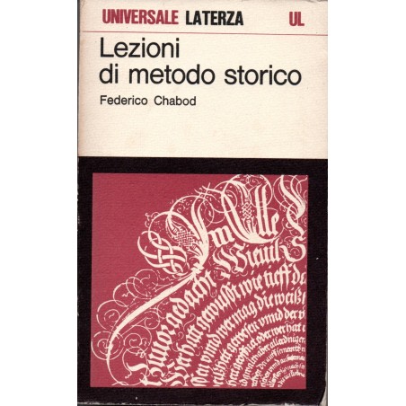 Lezioni di metodo storico