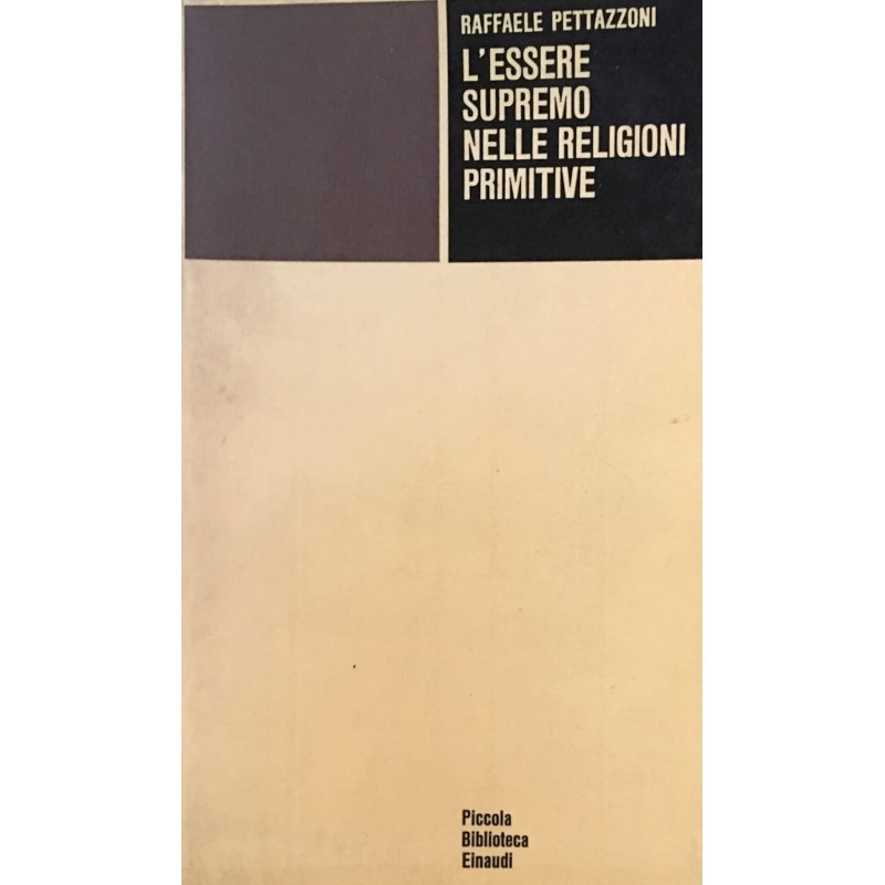 L' essere supremo nelle religioni primitive
