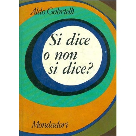 Si dice o non si dice?