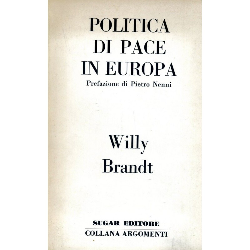 Politica di pace in Europa