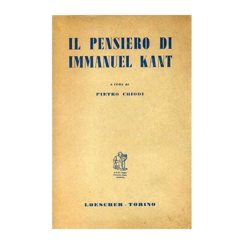 Il pensiero di Immanuel Kant