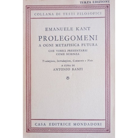 Prolegomeni a ogni futura metafisica
