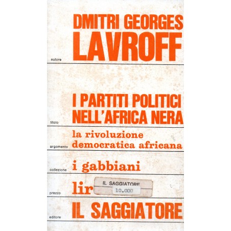 I partiti politici nell'Africa nera