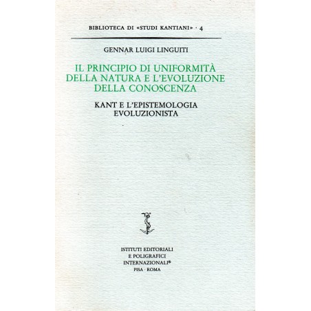 Il principio di uniformità della natura e l'evoluzione della conoscenza. Kant e l'epistemologia evoluzionista