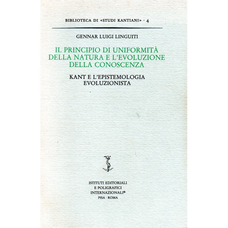 Il principio di uniformità della natura e l'evoluzione della conoscenza. Kant e l'epistemologia evoluzionista