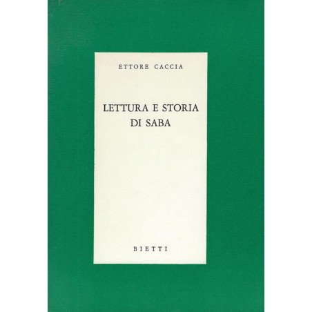 Lettura e storia di Saba