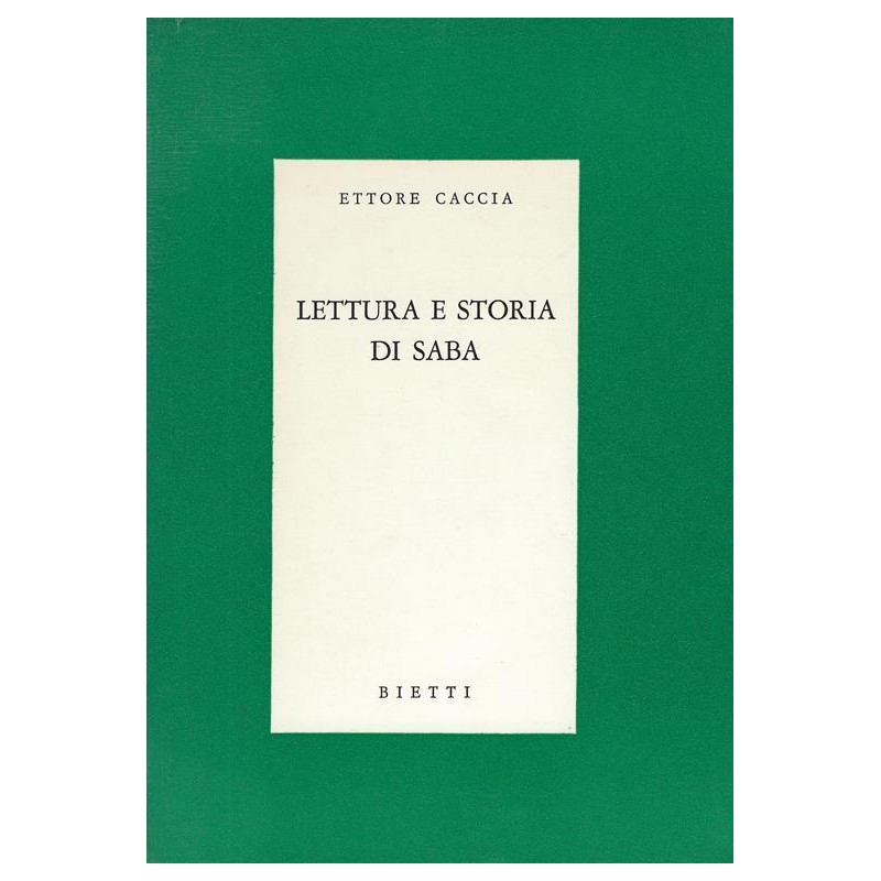 Lettura e storia di Saba