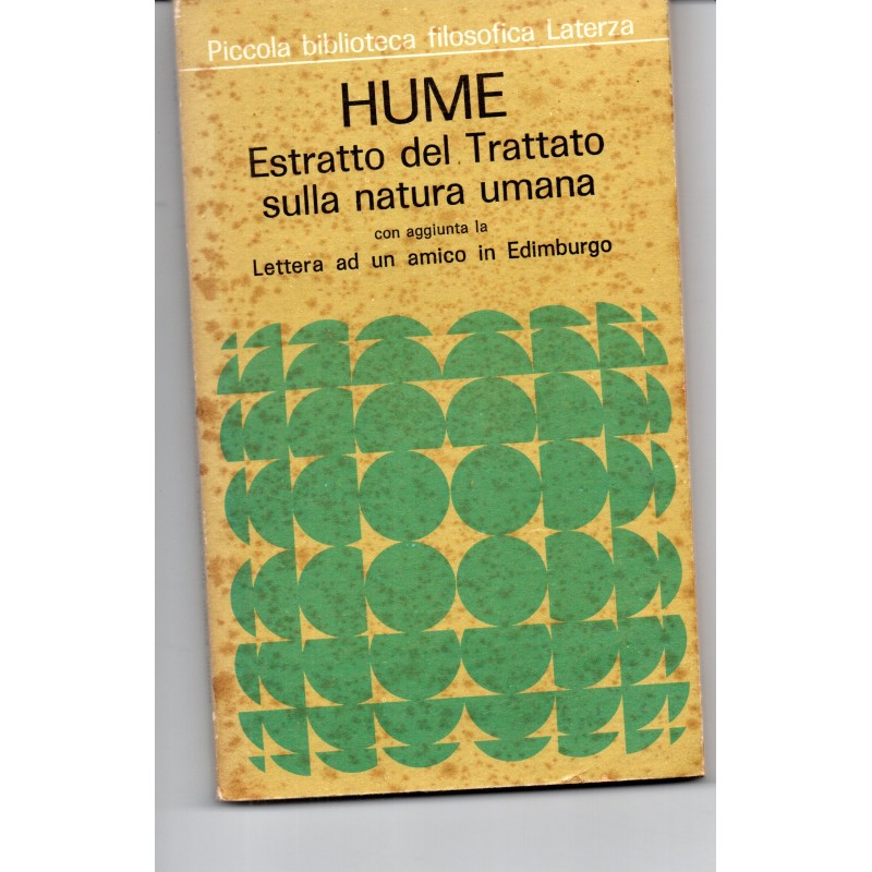 Estratto del Trattato sulla natura umana
