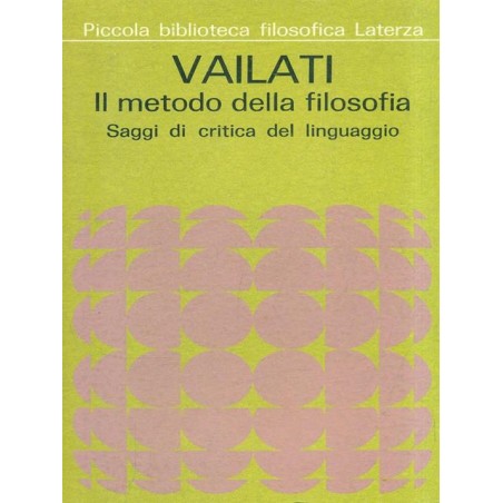 Il metodo della filosofia