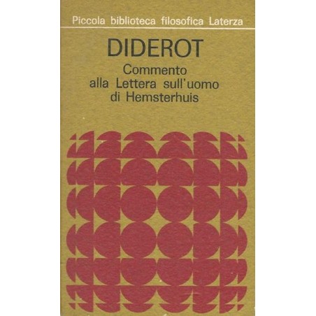 Commento alla Lettera sull'uomo di Hemsterhuis