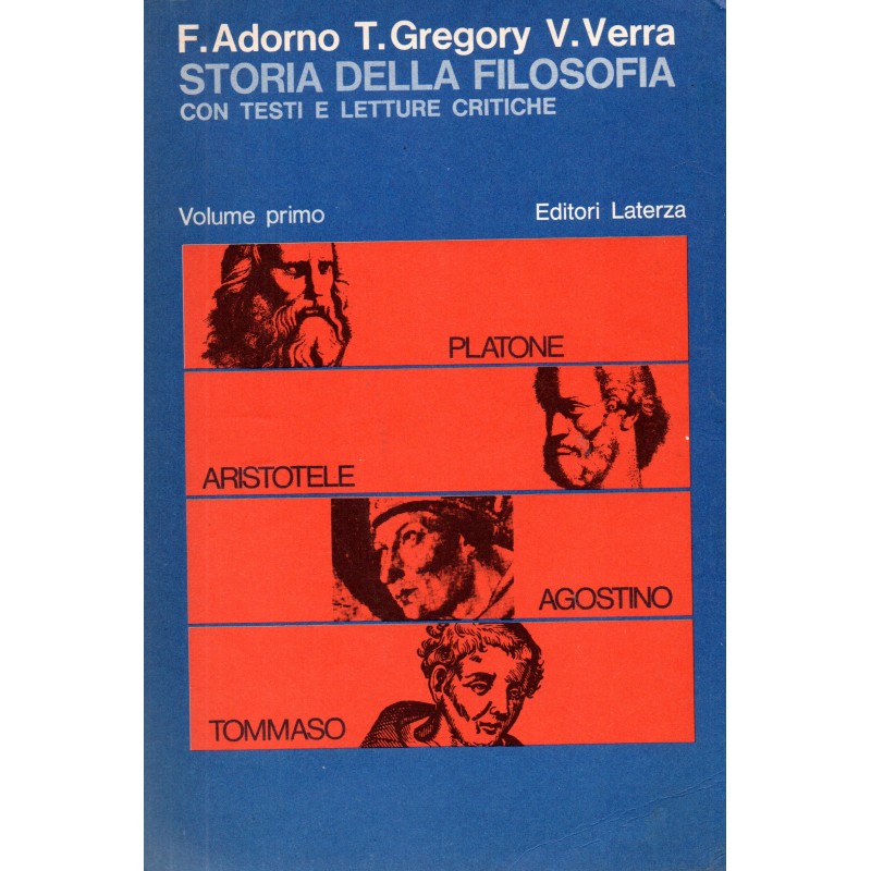Storia della filosofia volume primo