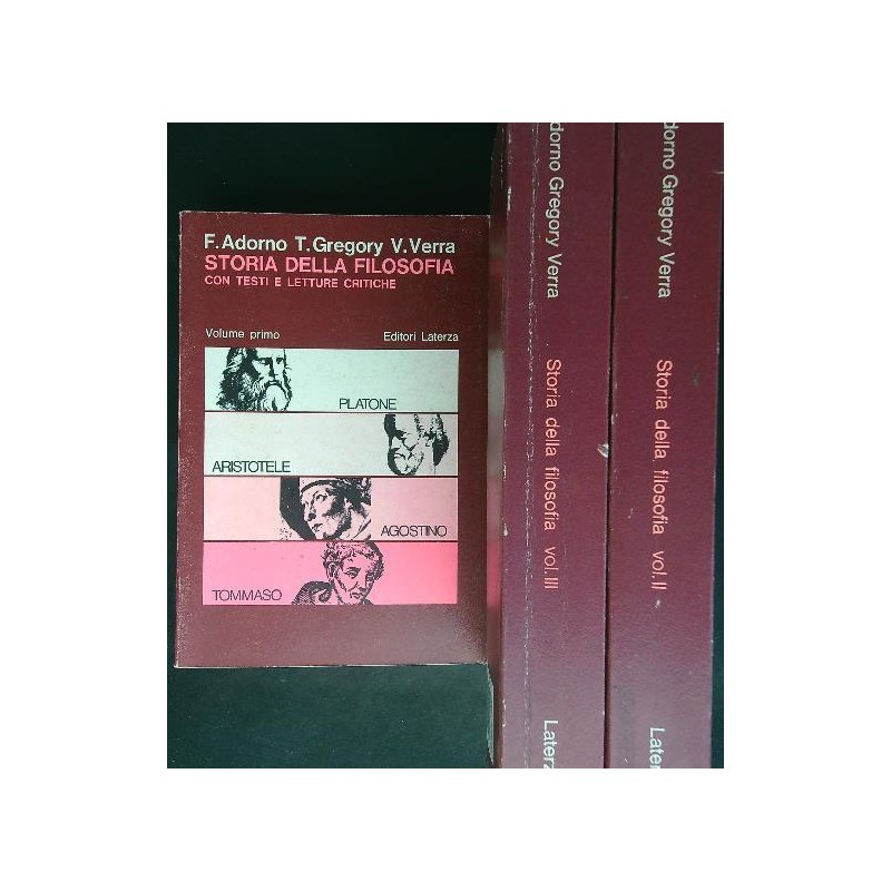 Storia della filosofia 3 volumi
