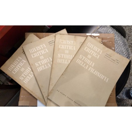 Rivista critica di storia della filosofia fascicoli I-II-II-IV (1961)